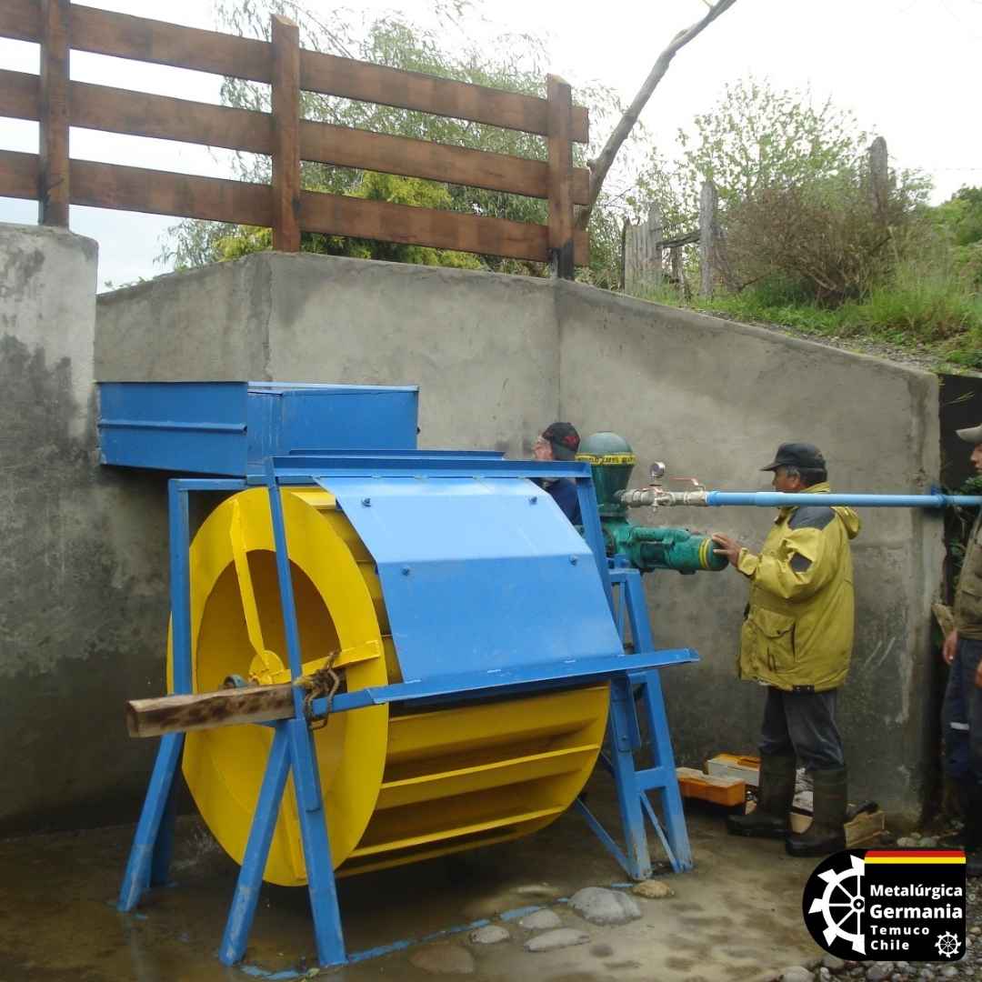 Rueda especial de agua con 1,4 metros de diámetro